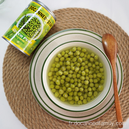 425g de pois verts frais en conserve au prix d&#39;usine